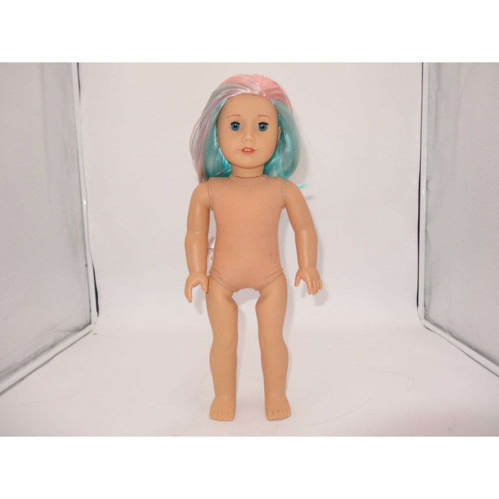 American Girl Doll Pink and Teal Hair Blue Eyes 18 Inch 2017